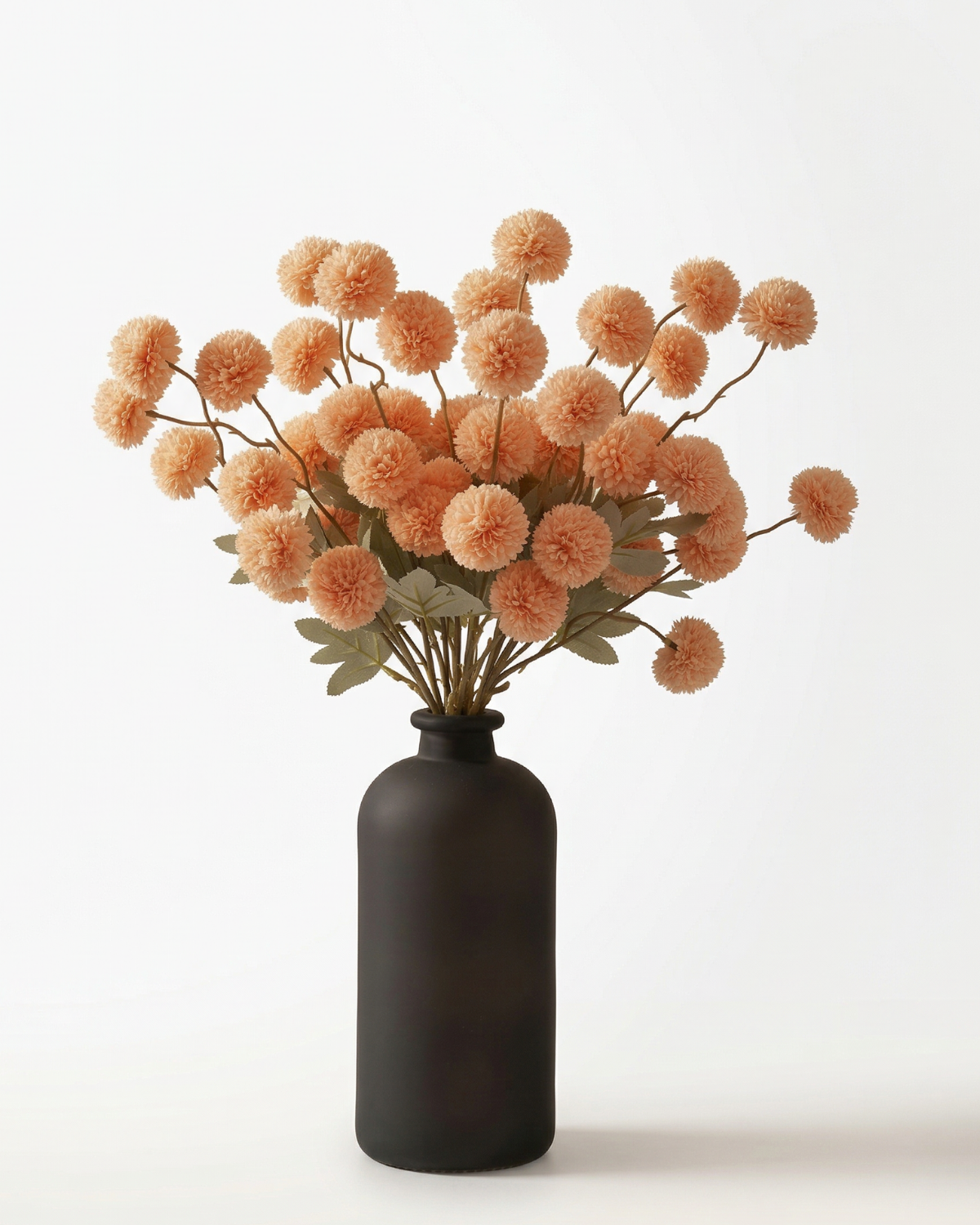 Faux Kiku Flower - ORANGE