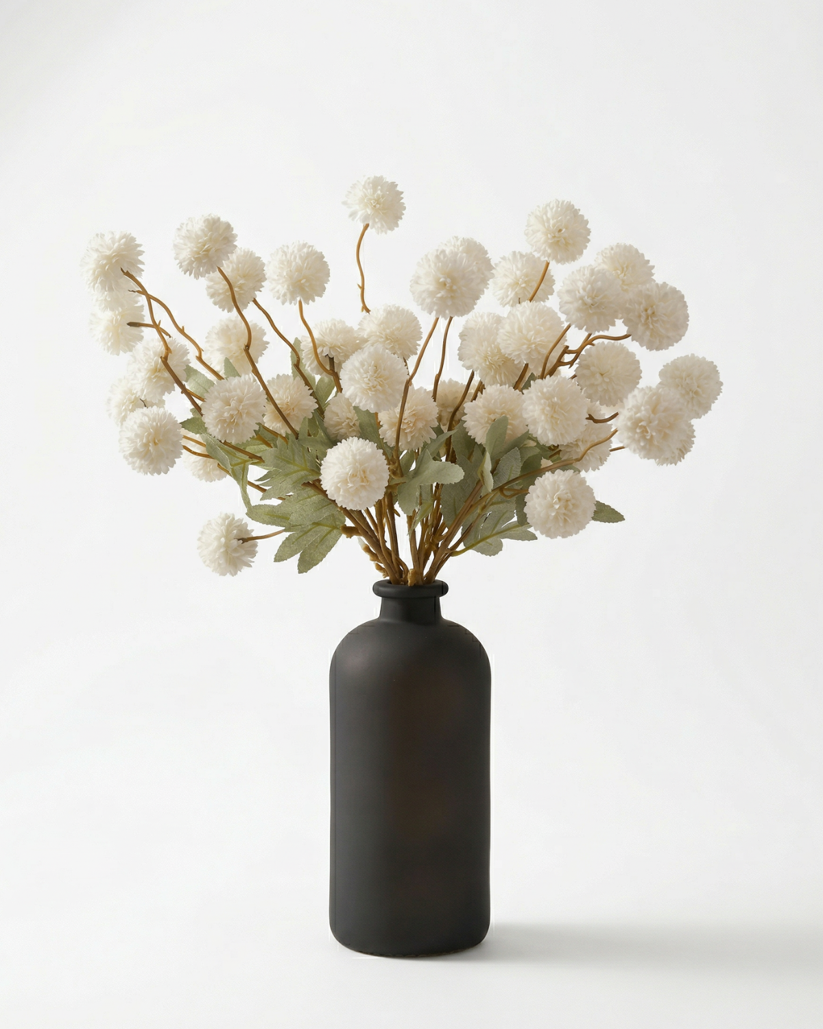 Faux Kiku Flower - WHITE