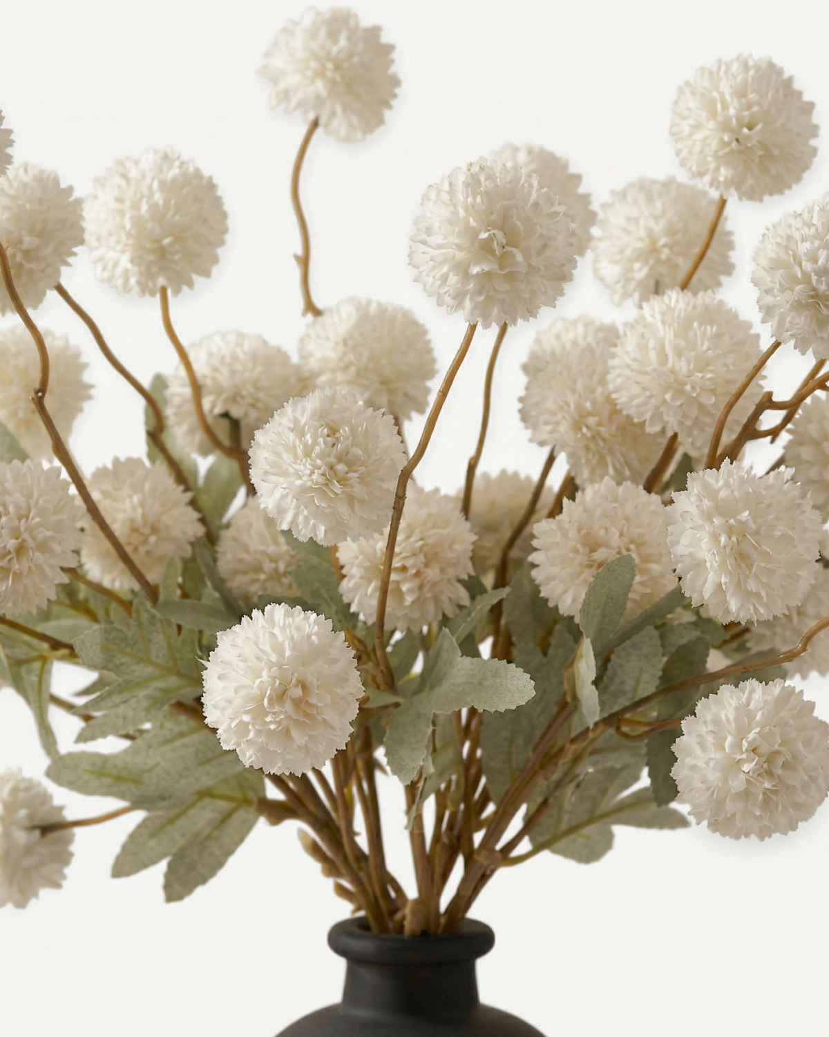 Faux Kiku Flower - WHITE