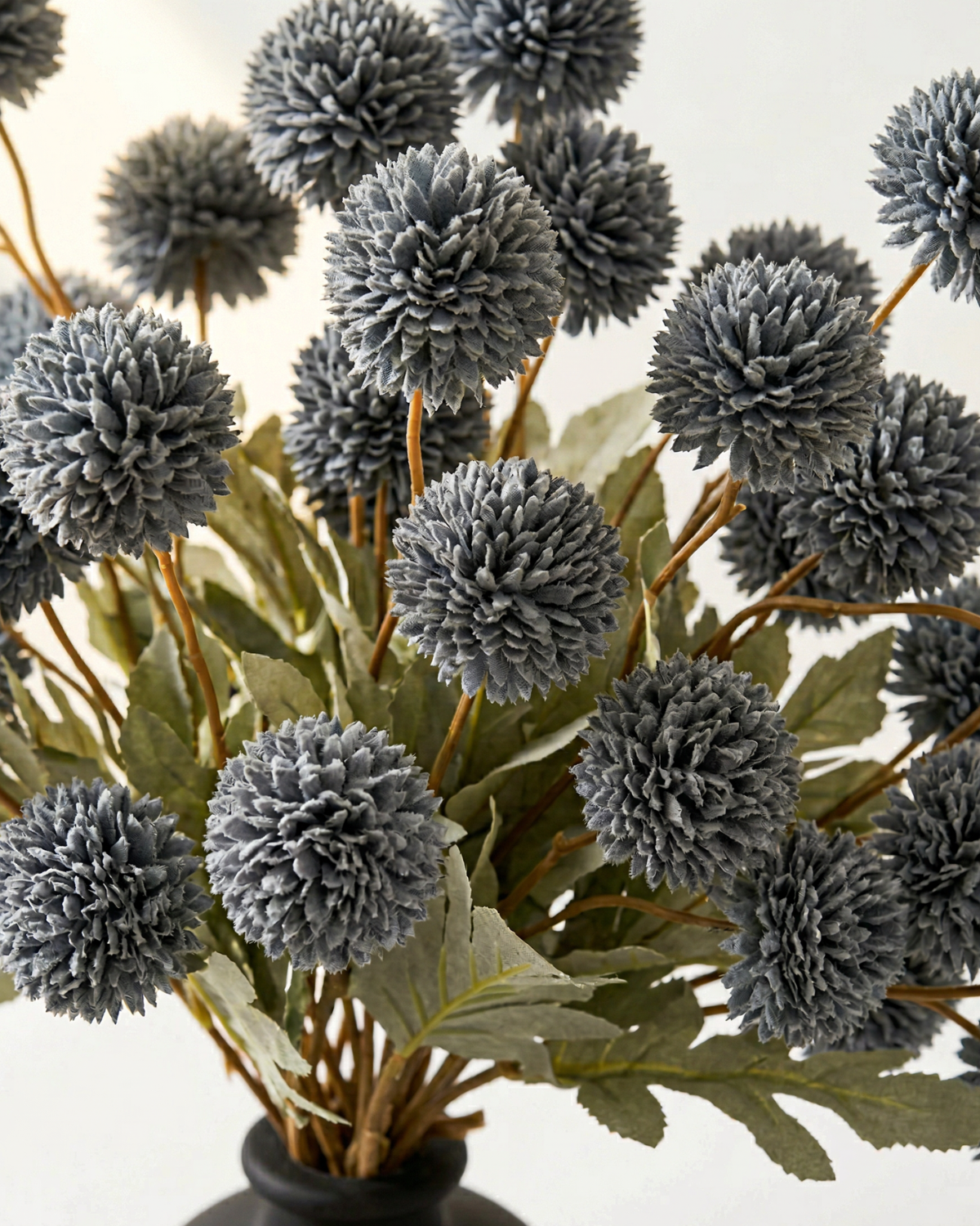 Faux Kiku Flower - BLUE