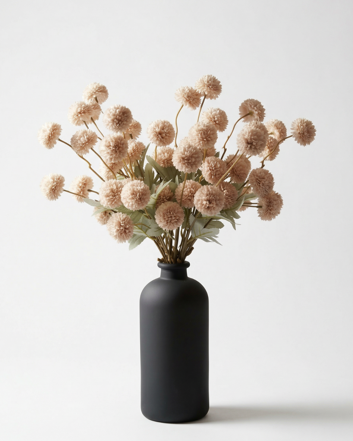 Faux Kiku Flower - BEIGE