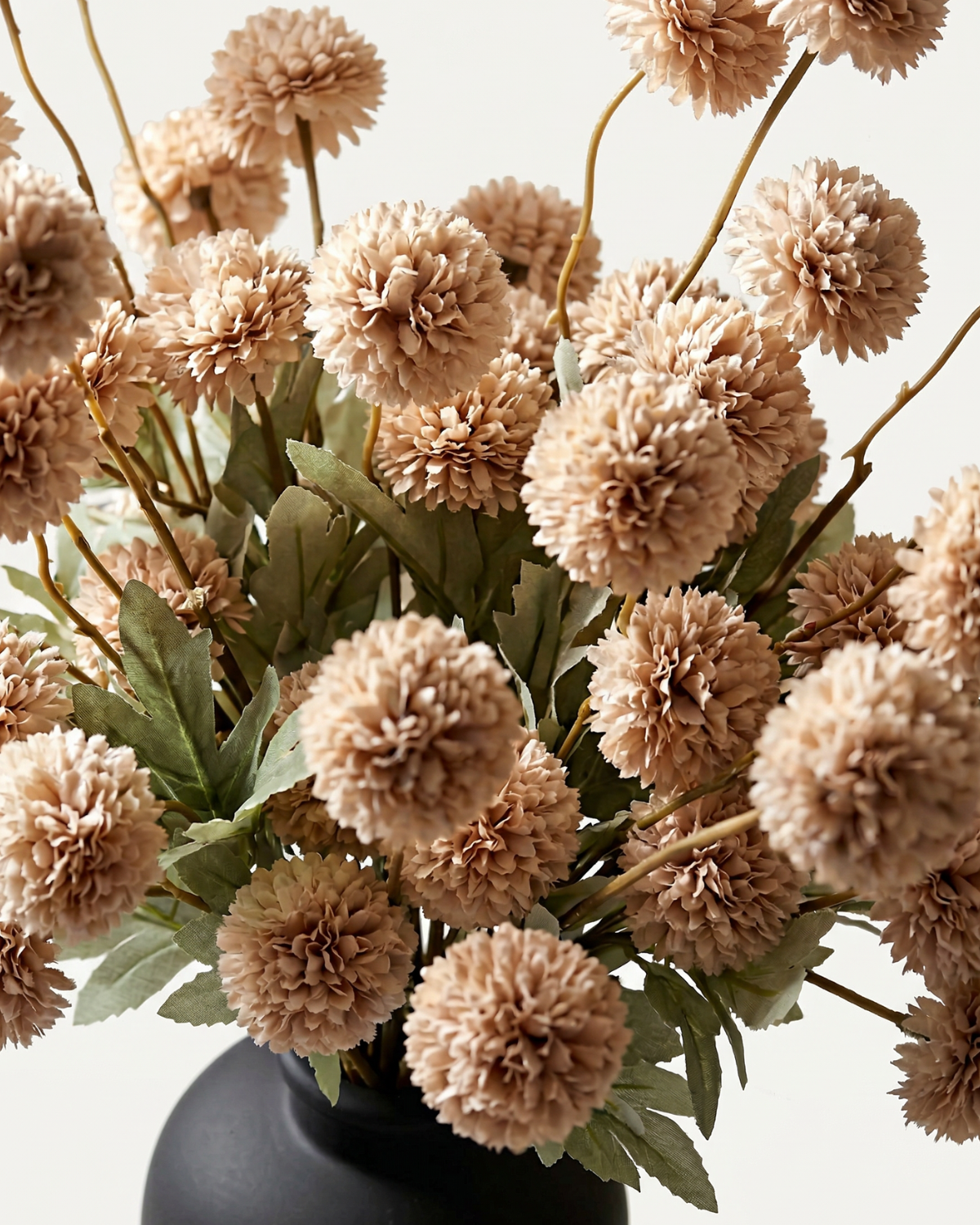 Faux Kiku Flower - BEIGE