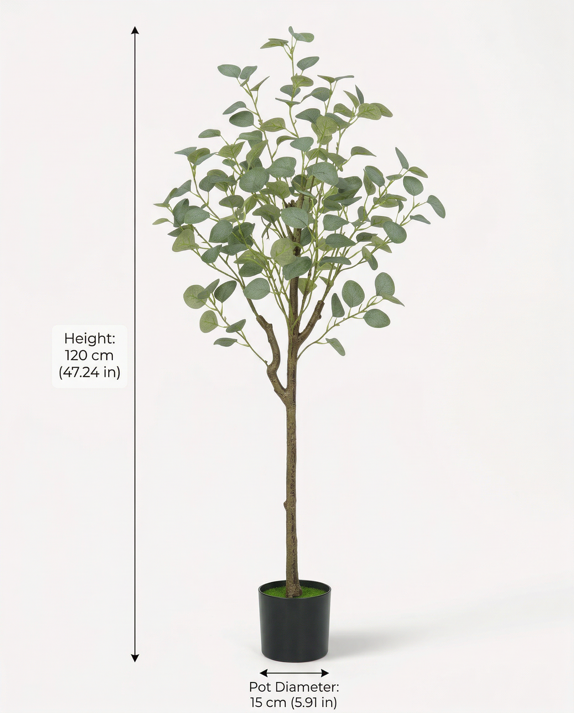 Faux Eucalyptus Tree 47.2" (120 cm)