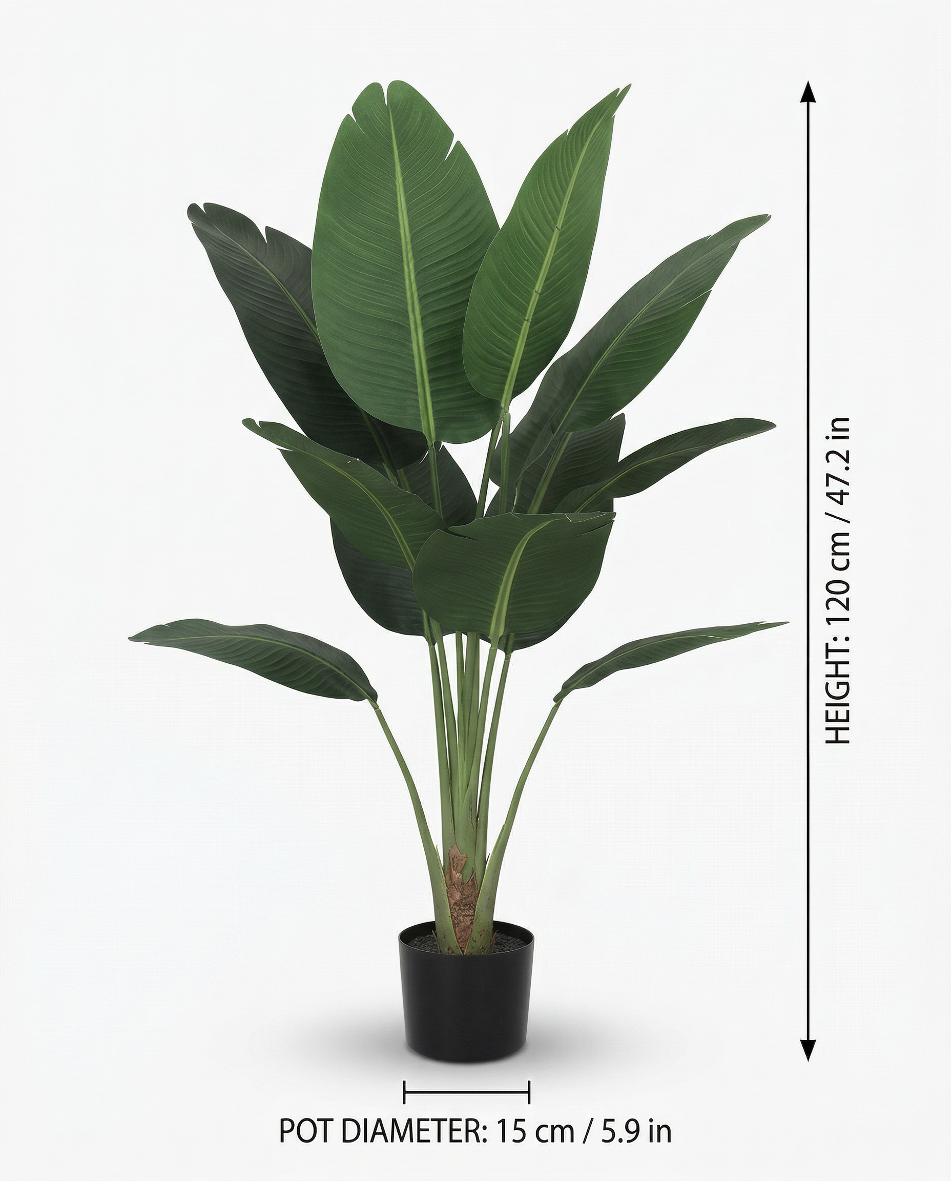 Faux Strelitzia Plant 47.2" (120 cm)