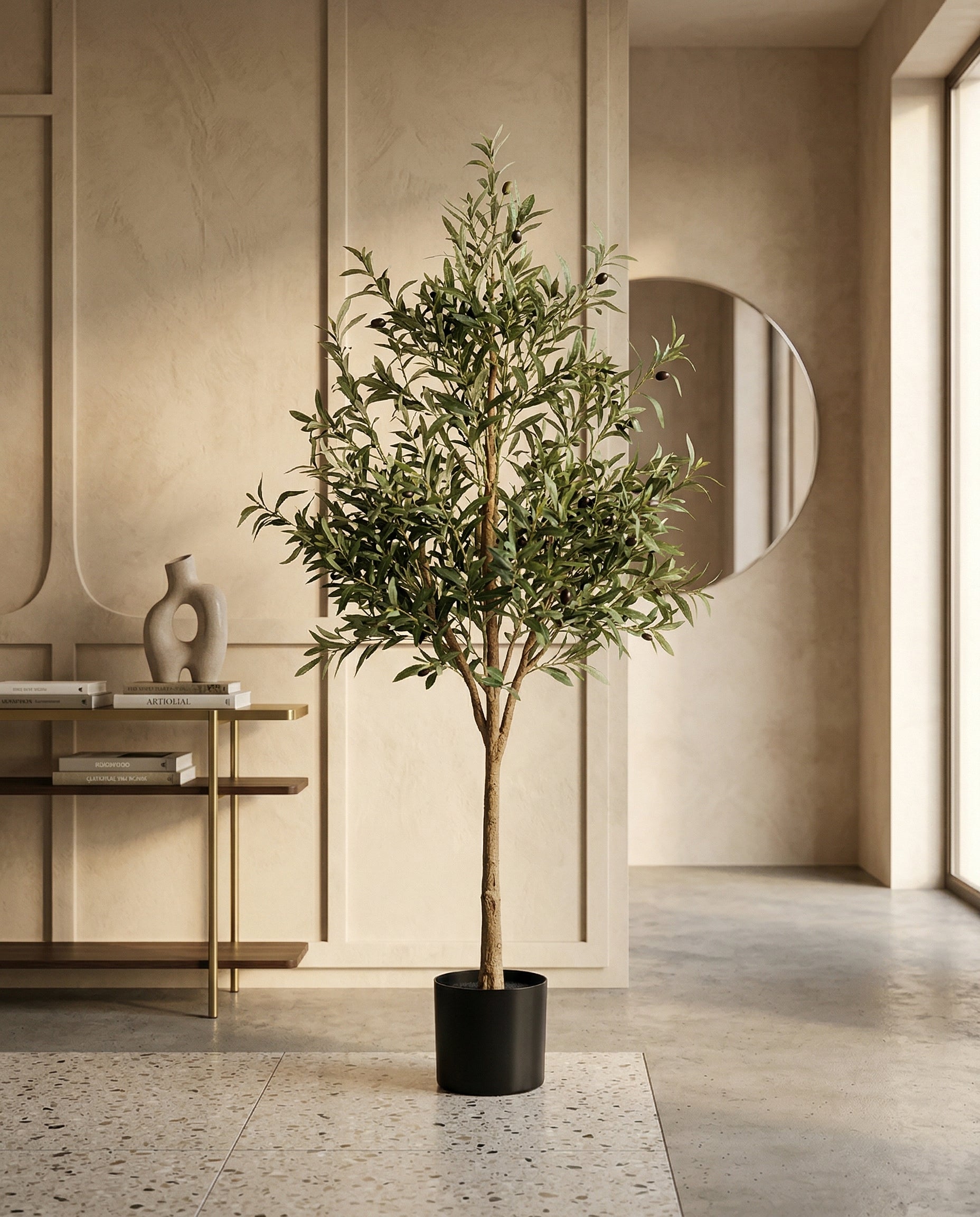 Faux Olive Tree 59.1" (150 cm) – Single Trunk
