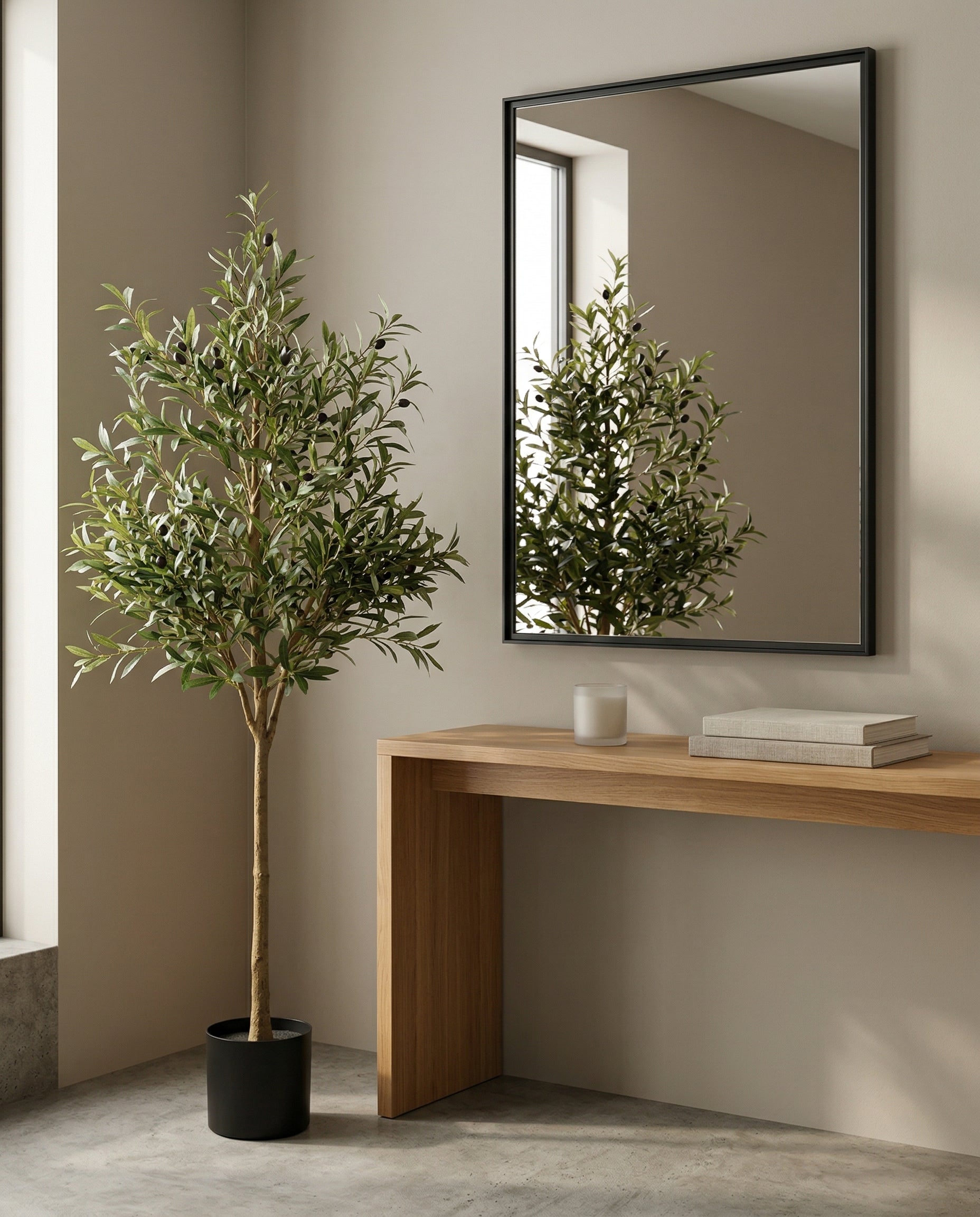 Faux Olive Tree 59.1" (150 cm) – Single Trunk