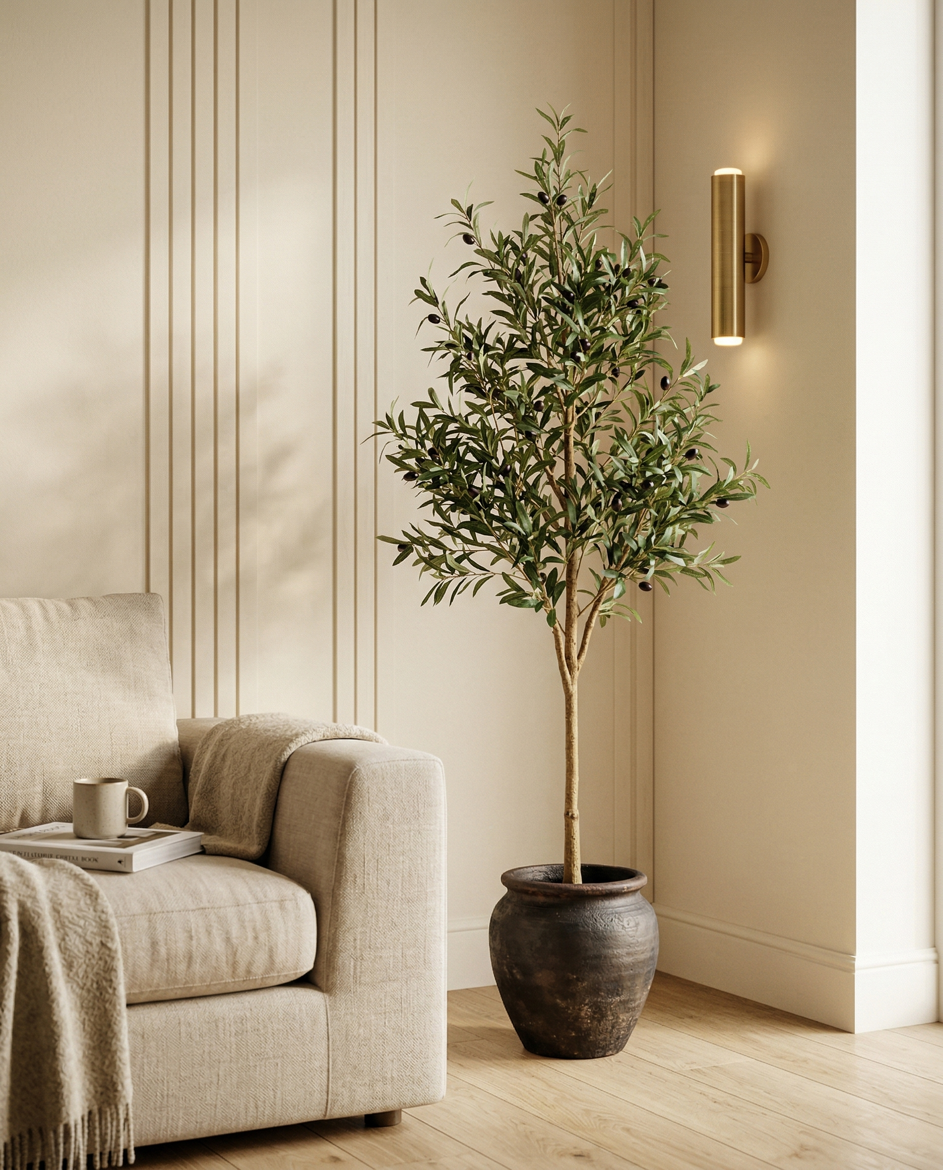 Faux Olive Tree 59.1" (150 cm) – Single Trunk