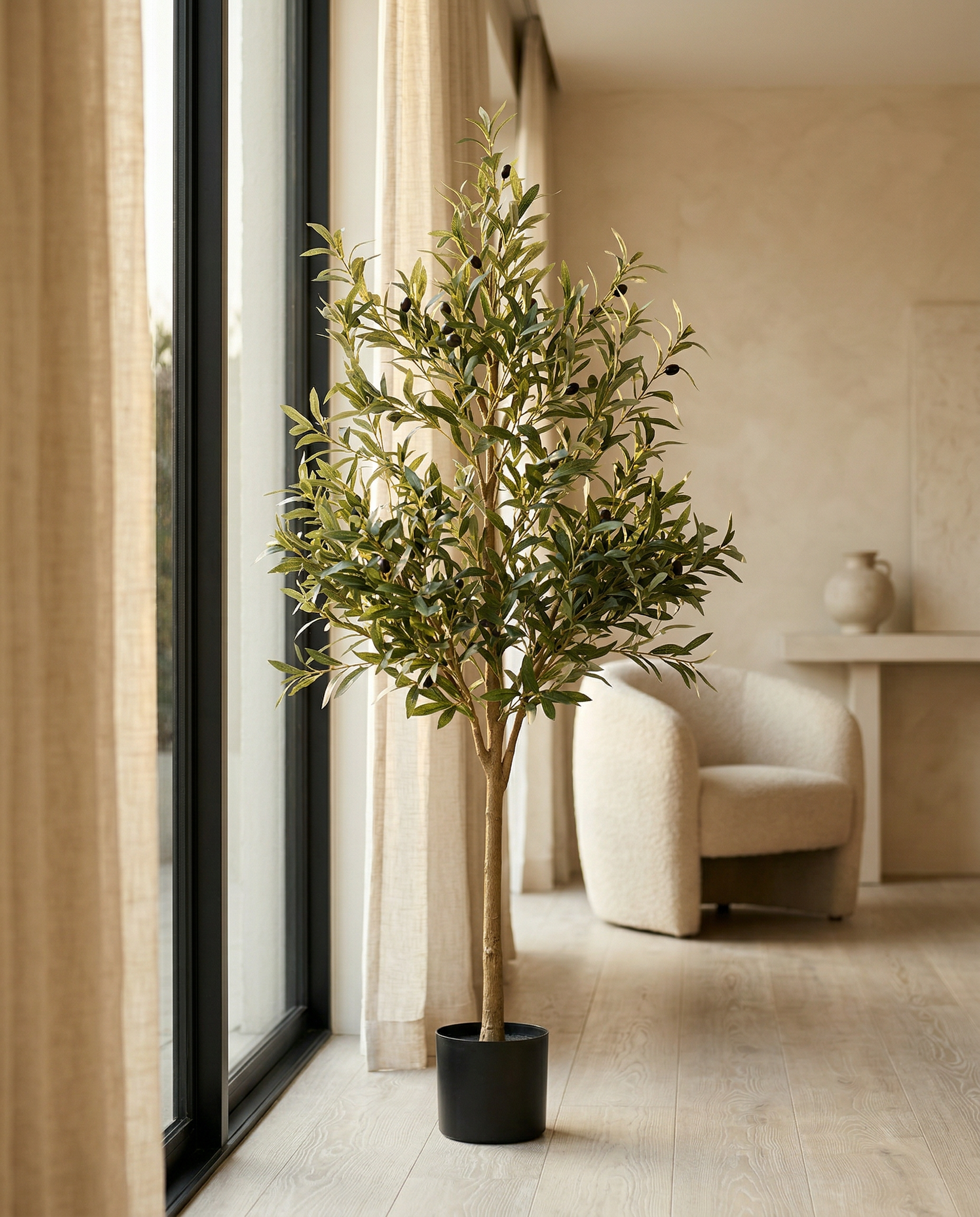 Faux Olive Tree 59.1" (150 cm) – Single Trunk