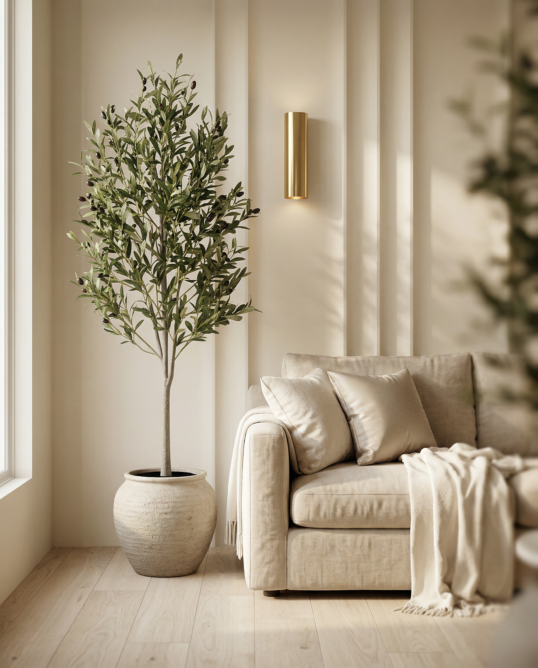 Faux Olive Tree 59.1" (150 cm) – Full Canopy