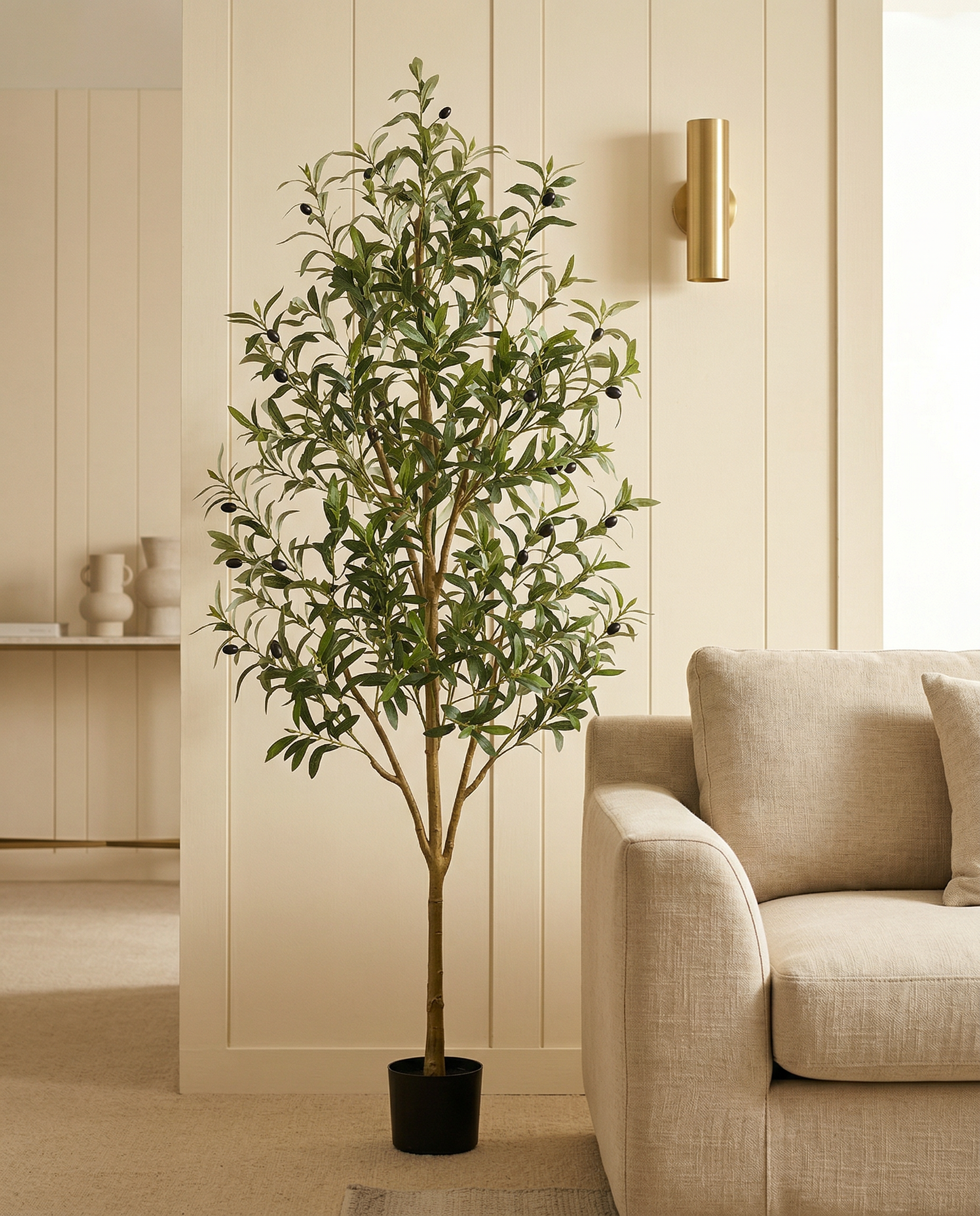 Faux Olive Tree 70.9" (180 cm) – Single Trunk
