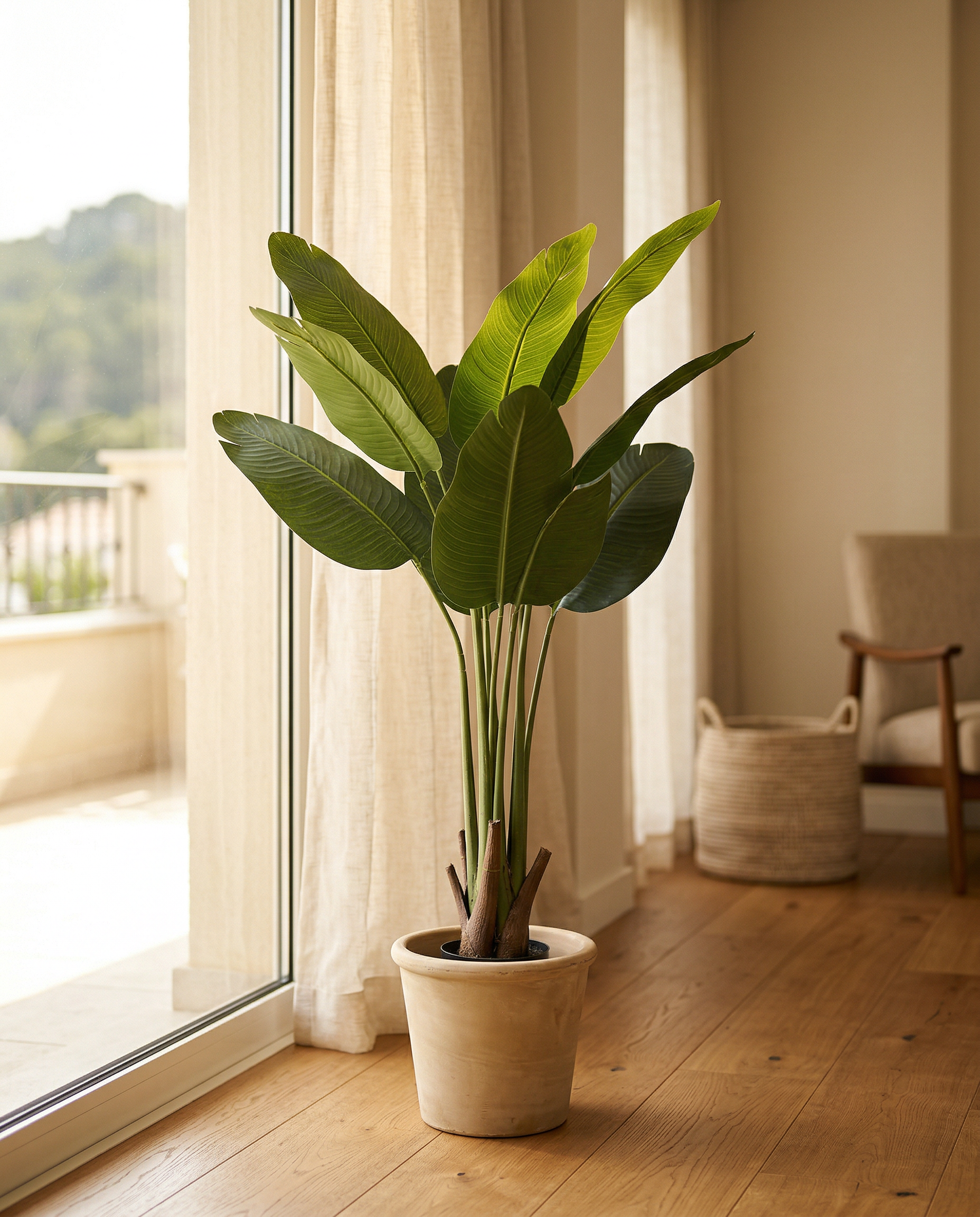 Faux Strelitzia Plant 35.4" (90 cm)