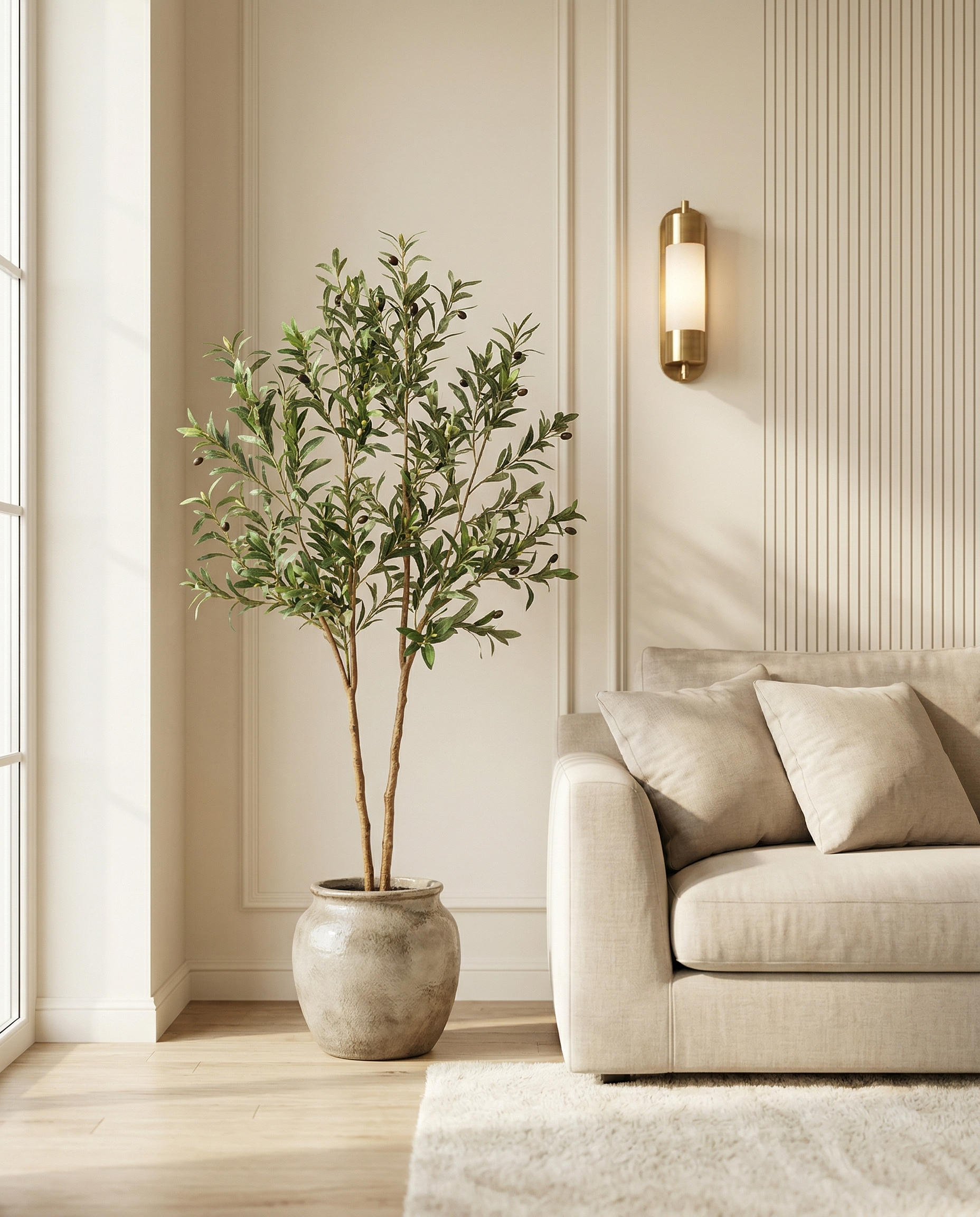 Faux Olive Tree 59.1" (150 cm) – 2 Trunks