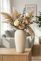 Matte Stone Ceramic Vase – Tall