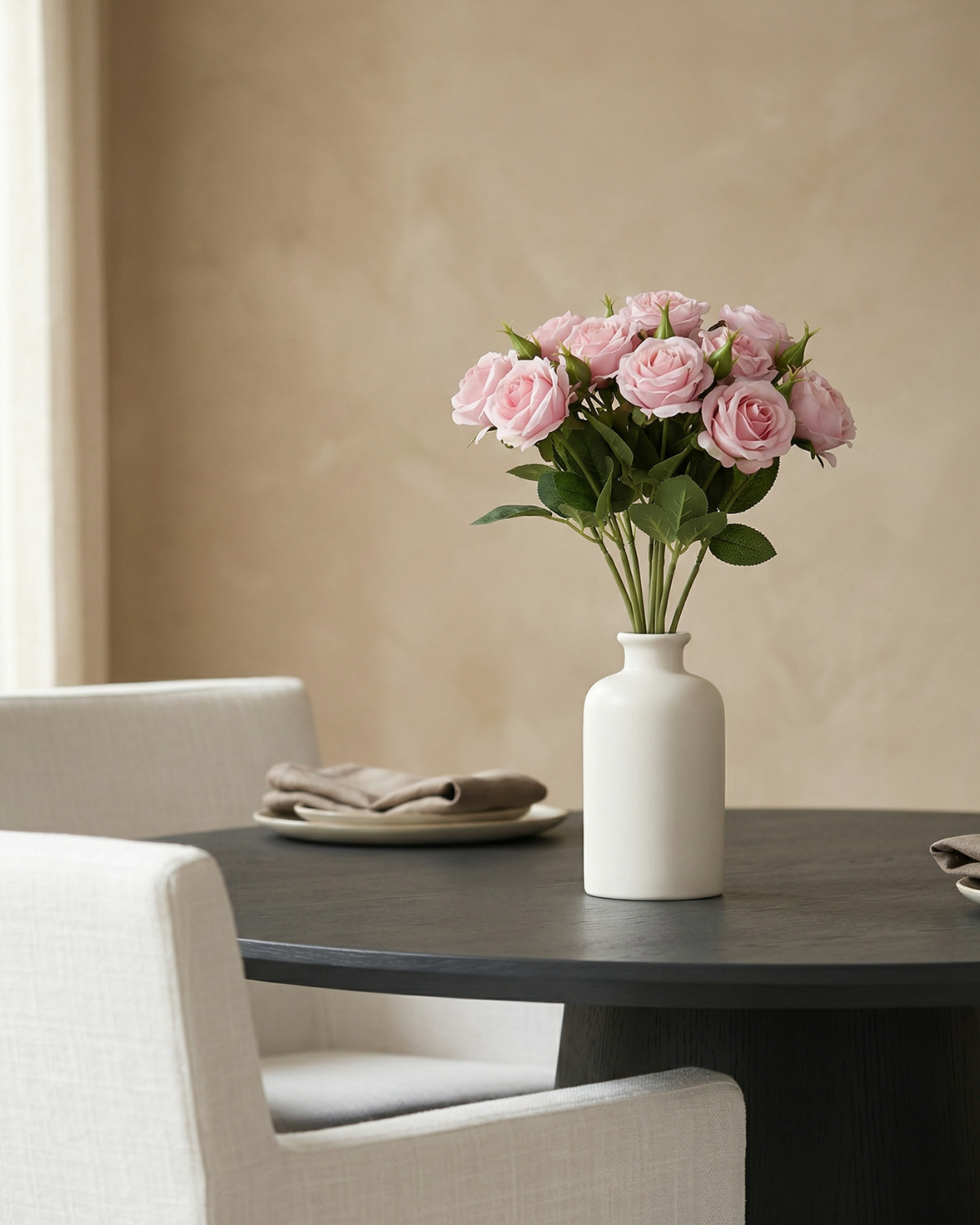 Faux Rose Bouquet - PINK