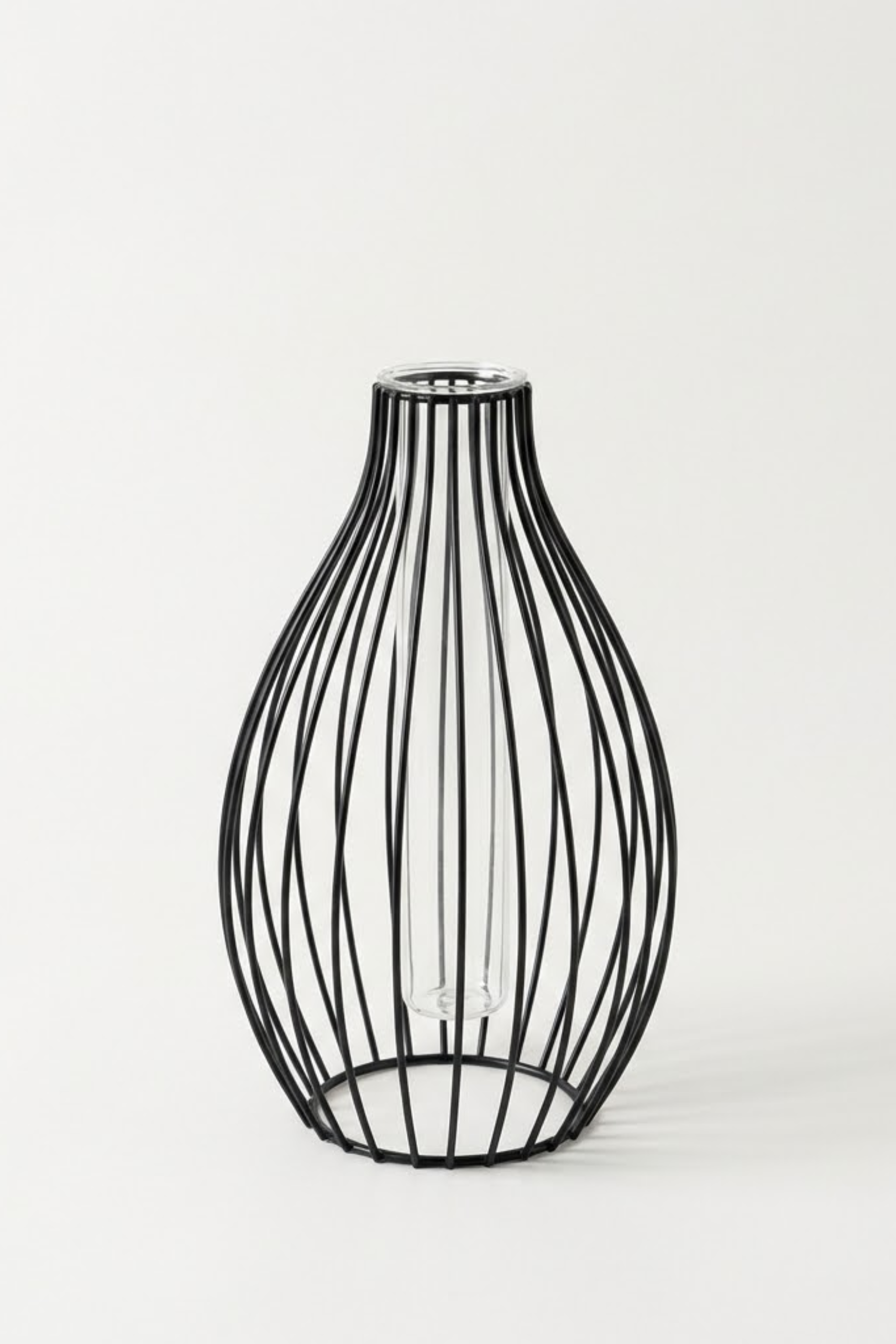 Modern Outline Vase - BLACK
