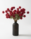 Faux Kiku Flower - RED