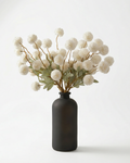 Faux Kiku Flower - WHITE