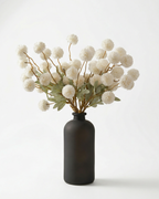 Faux Kiku Flower - WHITE