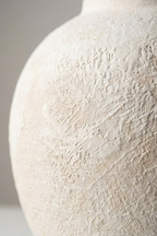 Matte Stone Ceramic Vase – Round
