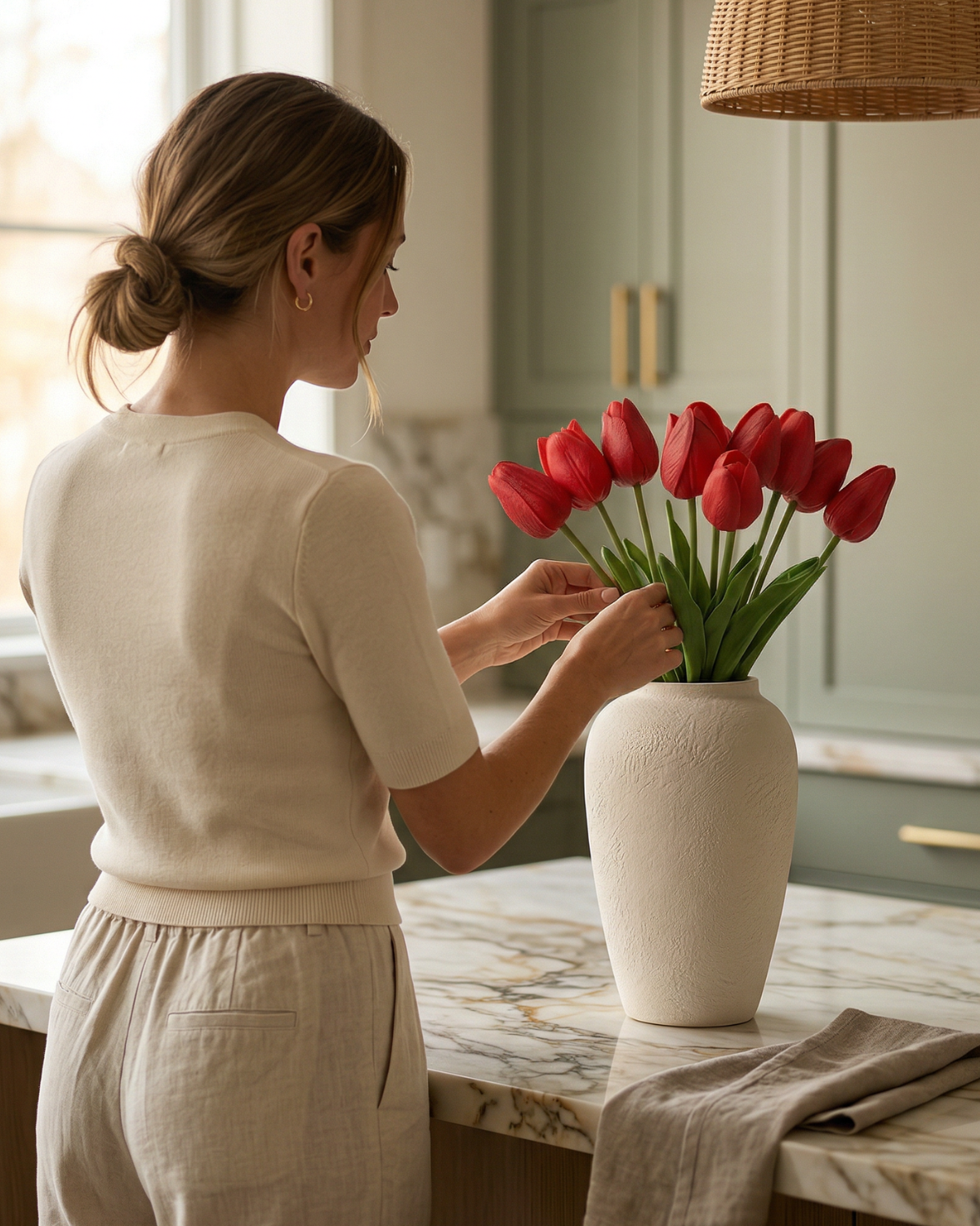 Faux Tulip – RED