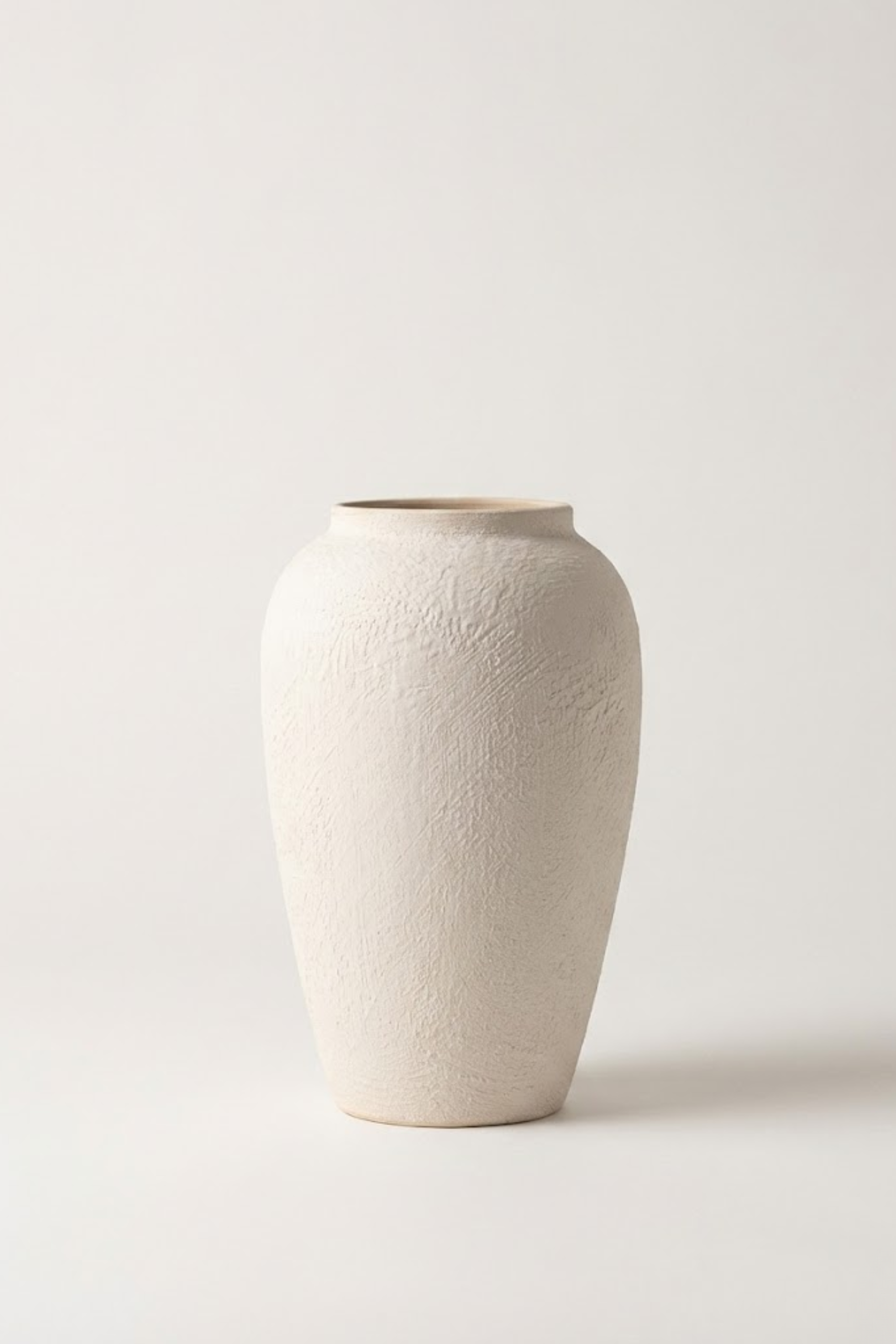 Matte Stone Ceramic Vase – Medium