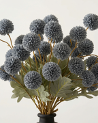 Faux Kiku Flower - BLUE