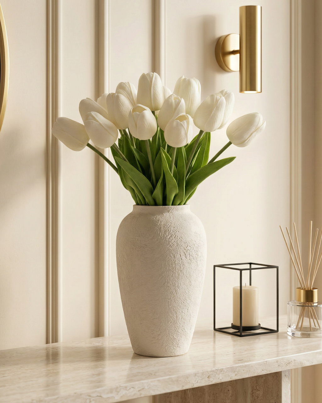 Faux Tulip – WHITE