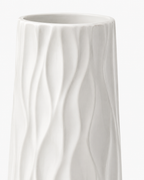 Tall Ceramic-Look Floor Vases Set of 2 – 22.8" (58 cm) - WHITE