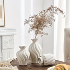 Sculptural Ceramic Table Vases – Single or Set of 3