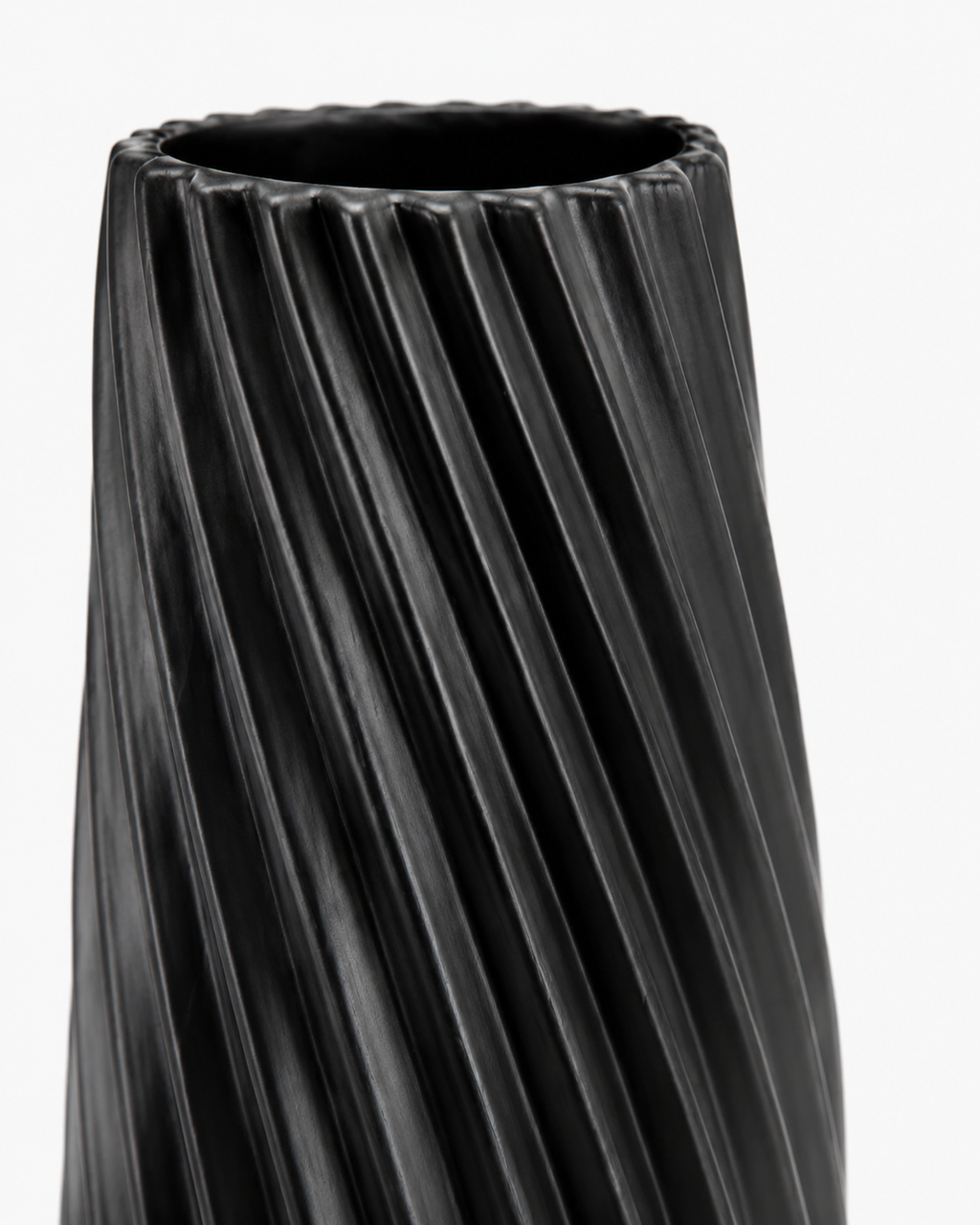 Geometric Ceramic-Look Vase 13.4" (34 cm)