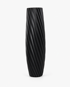 Geometric Ceramic-Look Vase 13.4" (34 cm)