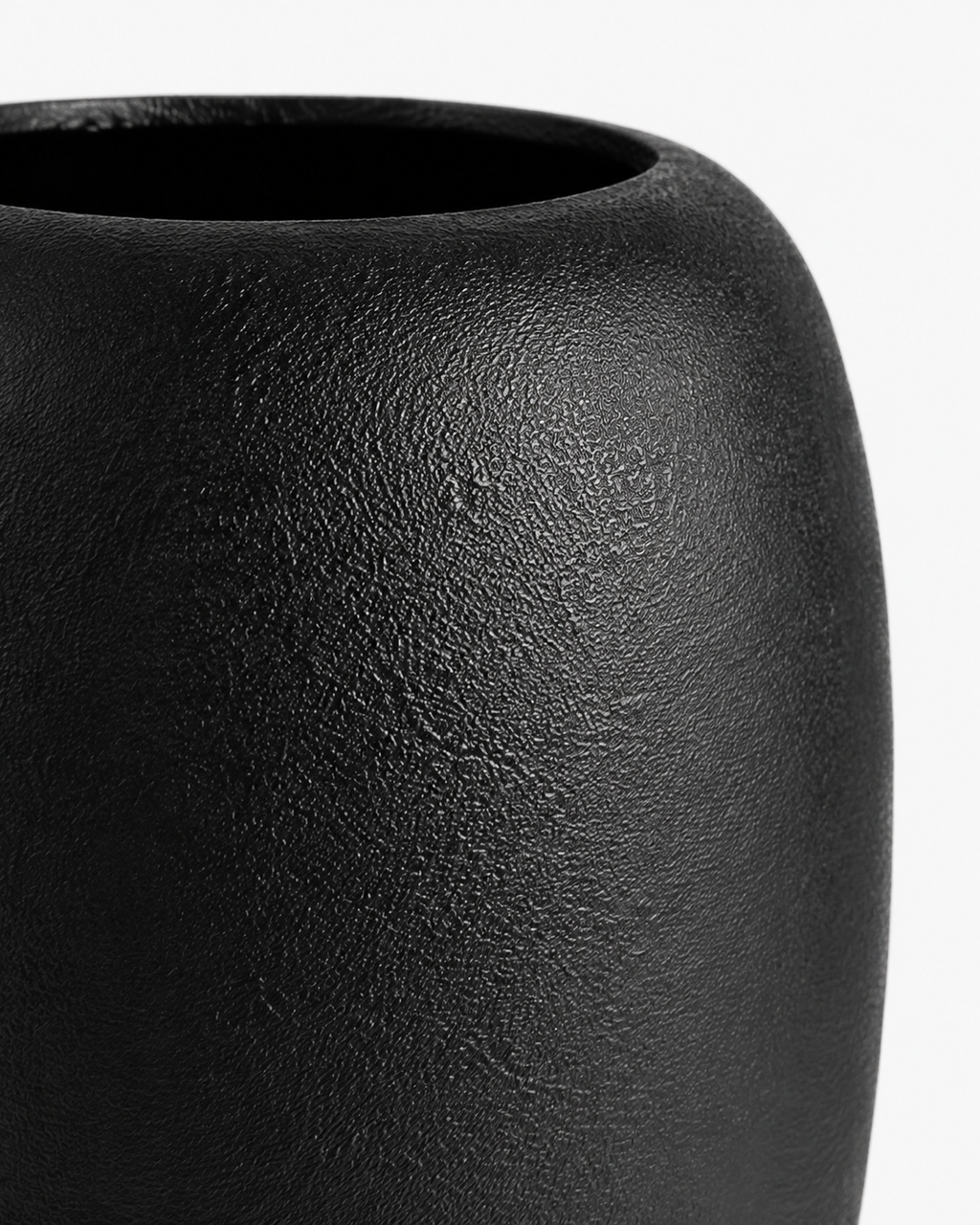 Scandinavian Textured Resin Vase – Tall and Round