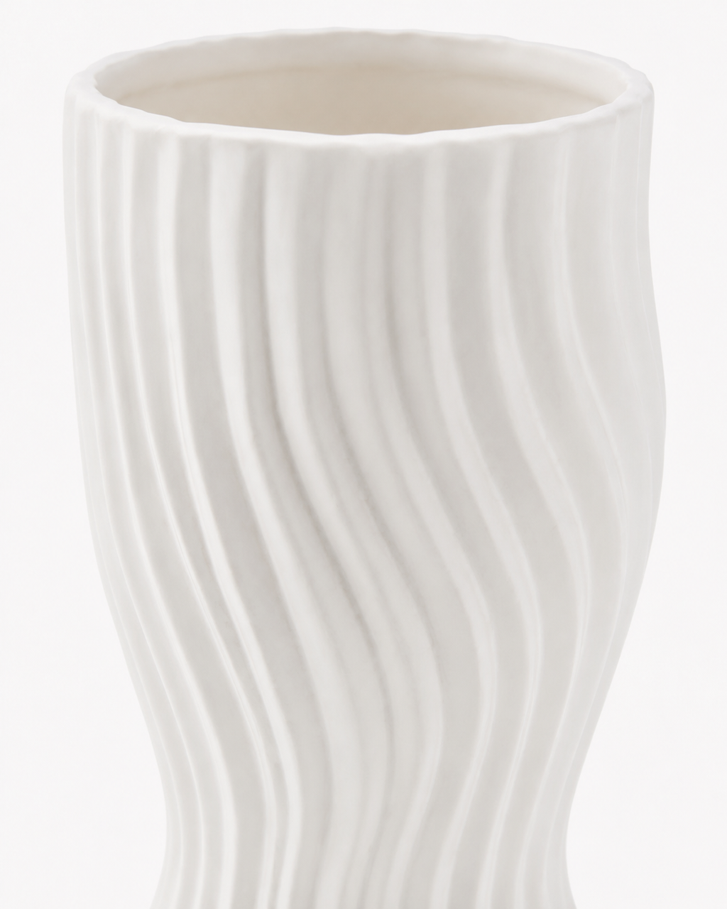 Scandinavian Matte Ceramic-Look Vase 19" (48.26 cm)
