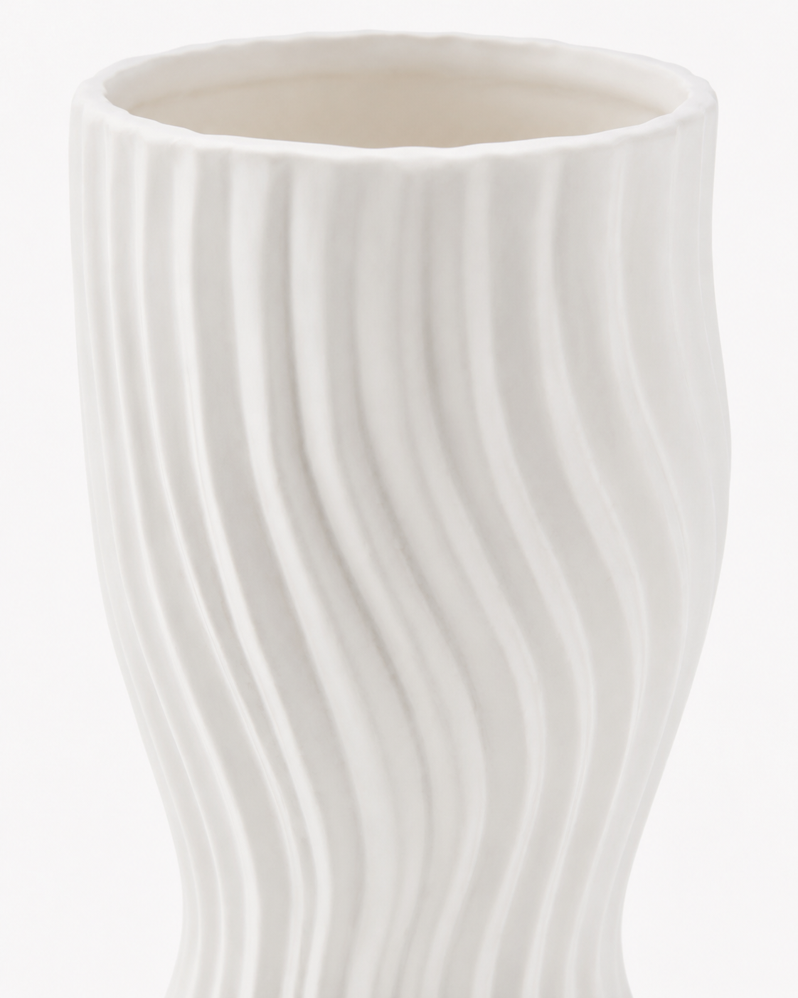 Scandinavian Matte Ceramic-Look Vase 19" (48.26 cm)