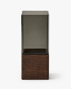Scandinavian Acrylic Vase with Timber Base – 3 Sizes