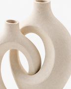 Sculptural Interlocking Vase Set
