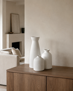 Bohemian Ceramic Vase Set of 3