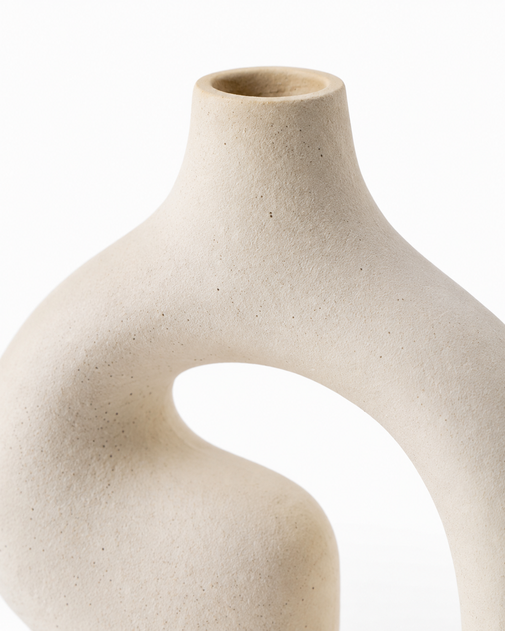 Nordic Geometric Ceramic Vase Set of 3