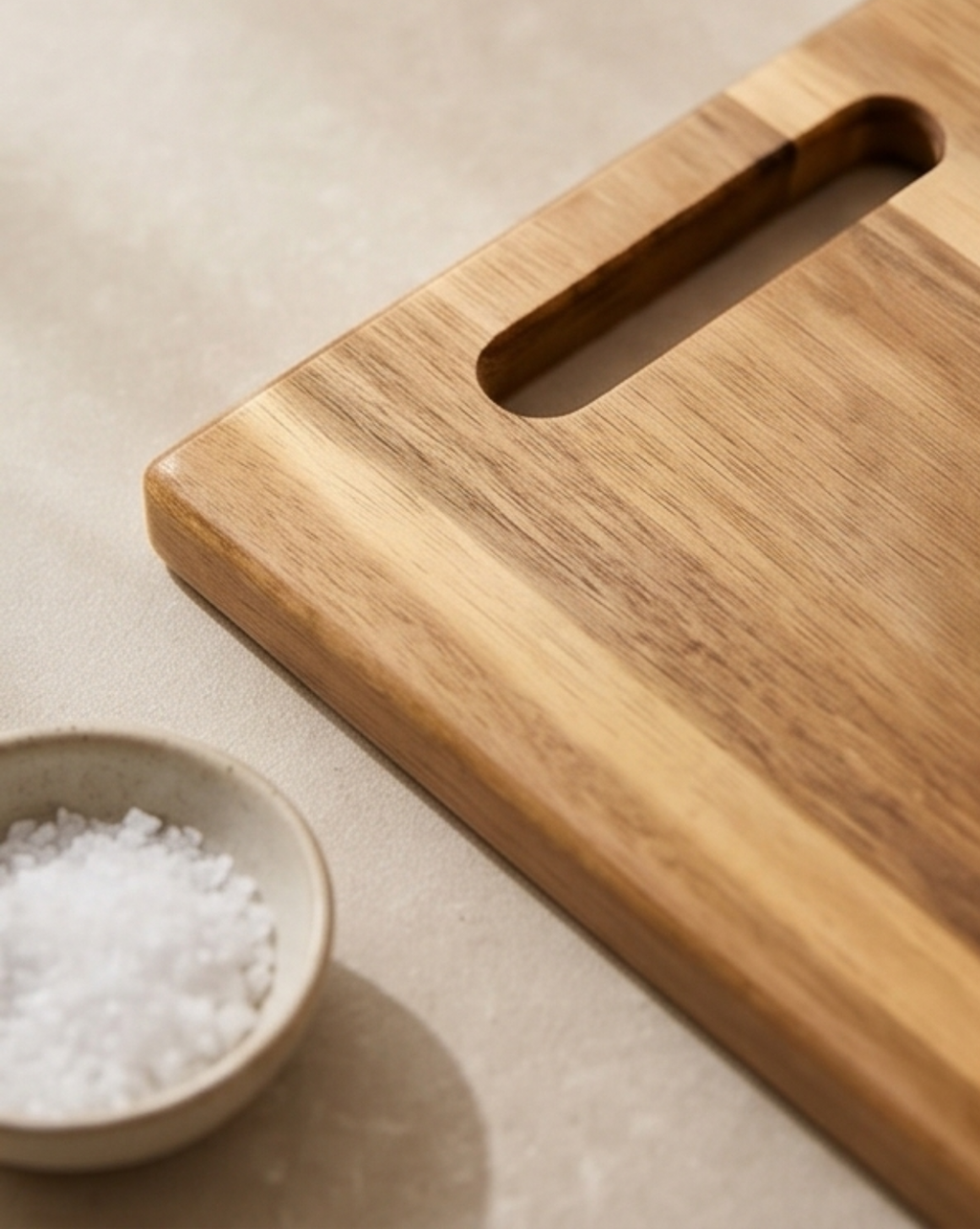 3-Piece Acacia Wood Cutting Board Set with Stand