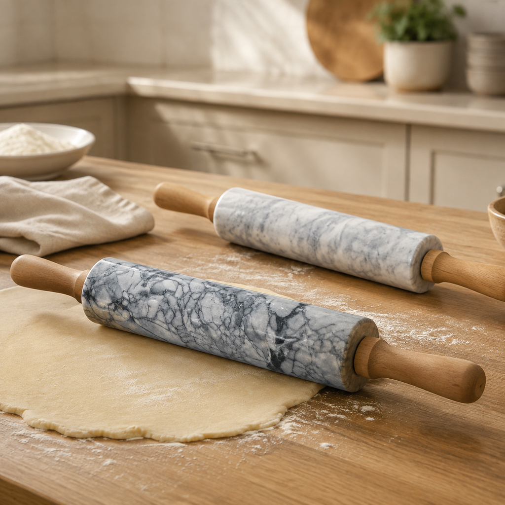 Faux Marble Rolling Pin 48 cm