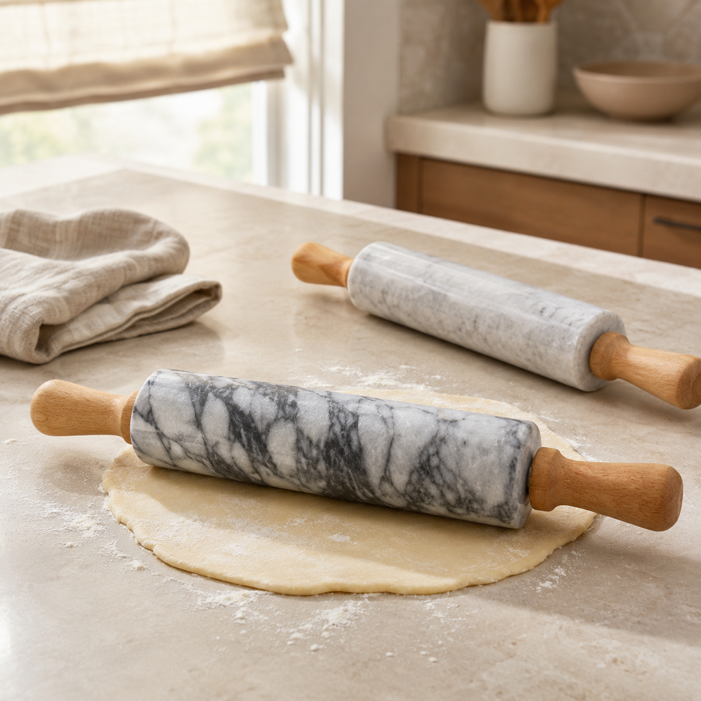 Faux Marble Rolling Pin 48 cm
