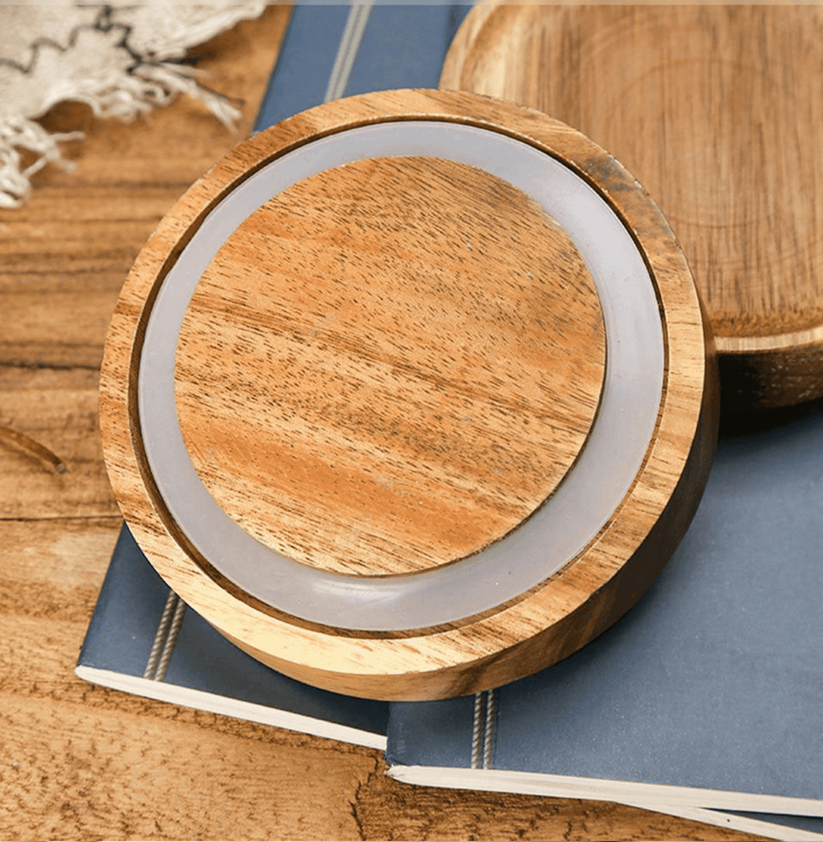 Glass Storage Jar with Acacia Wood Lid – 1.54L