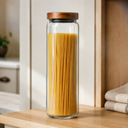 Glass Storage Jar with Acacia Wood Lid – 1.54L