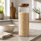 Glass Storage Jar with Acacia Wood Lid – 1.54L