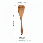 Natural Wooden Kitchen Utensil Set 7-Piece