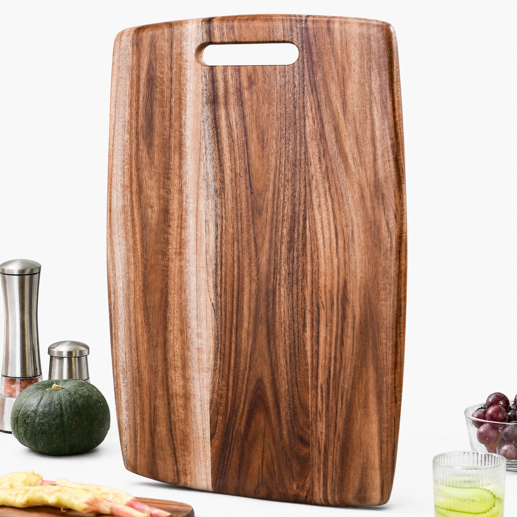 Acacia Wood Cutting Board with Handle 36 × 24 cm