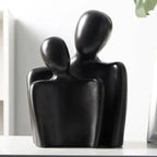 Abstract Ceramic Couple Sculpture