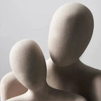 Abstract Ceramic Couple Sculpture