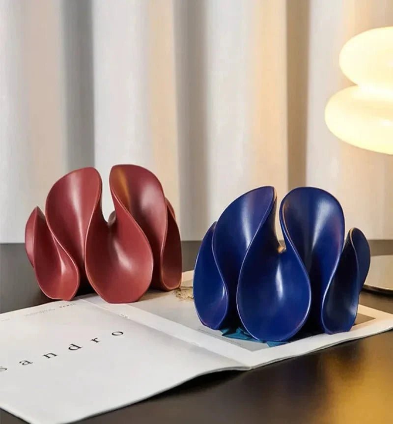 Abstract Matte Petal Sculpture