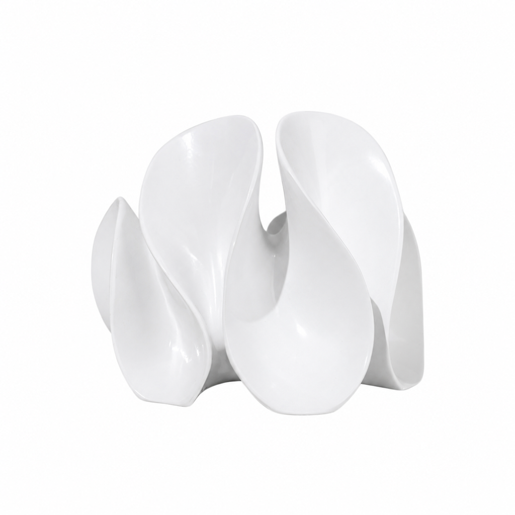 Abstract Matte Petal Sculpture